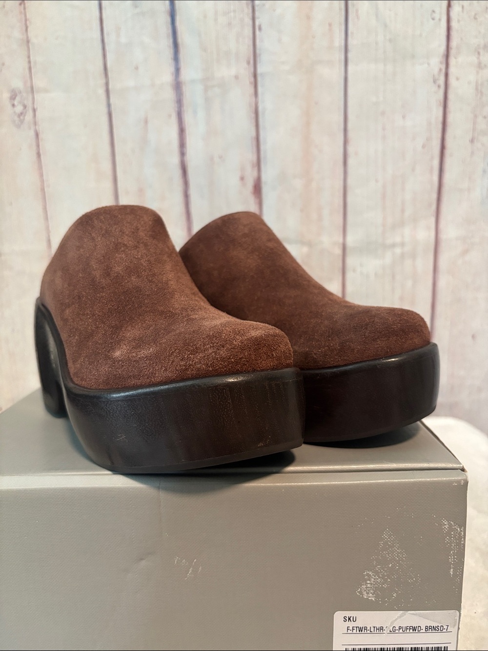 NIB Everlane The Wooden Puffa Clog - Picture 10 of 15